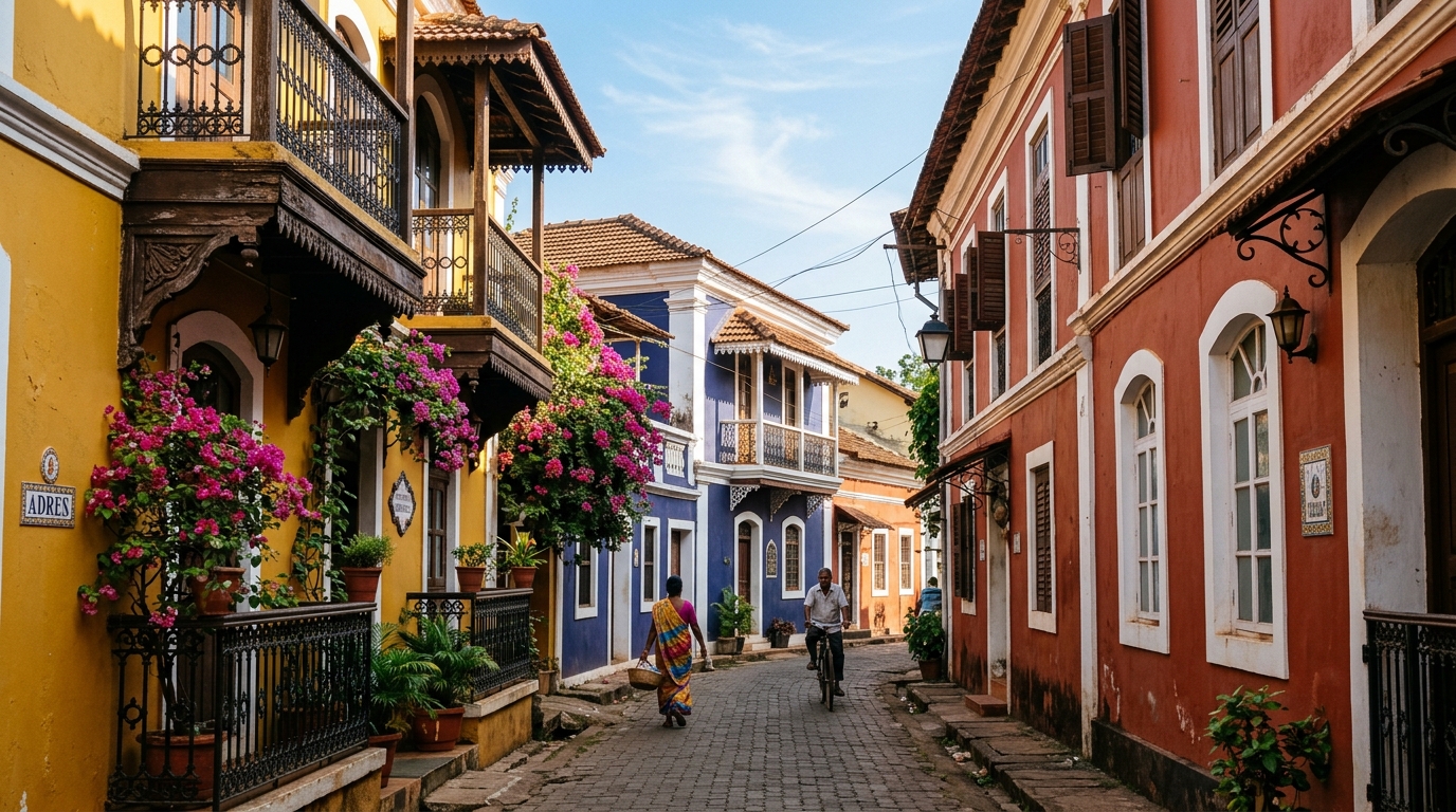 Fontainhas Latin Quarter (Panaji) view 1